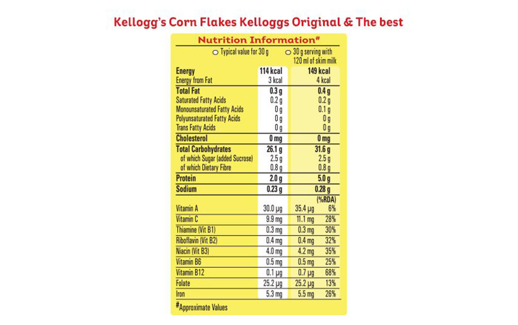 Kellogg's Corn Flakes Original & The Best   Box  250 grams